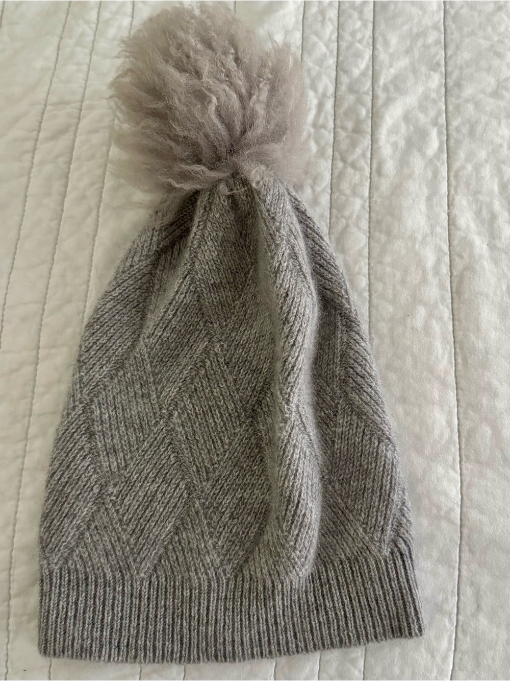Gray cashmere Gorski Hat Excellent